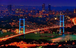 boğaz köprüsü gece manzarası